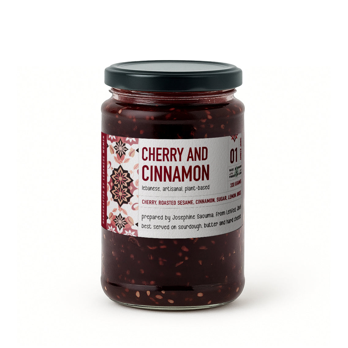 Cherry Cinnamon and Sesame Jam