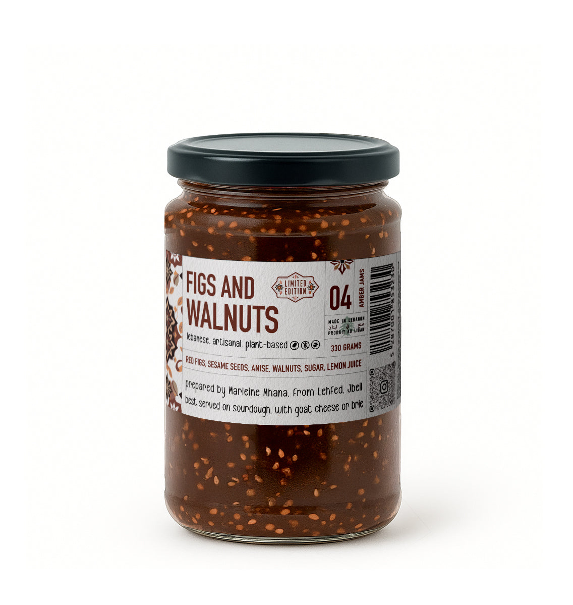 Red Figs and Walnuts Jam