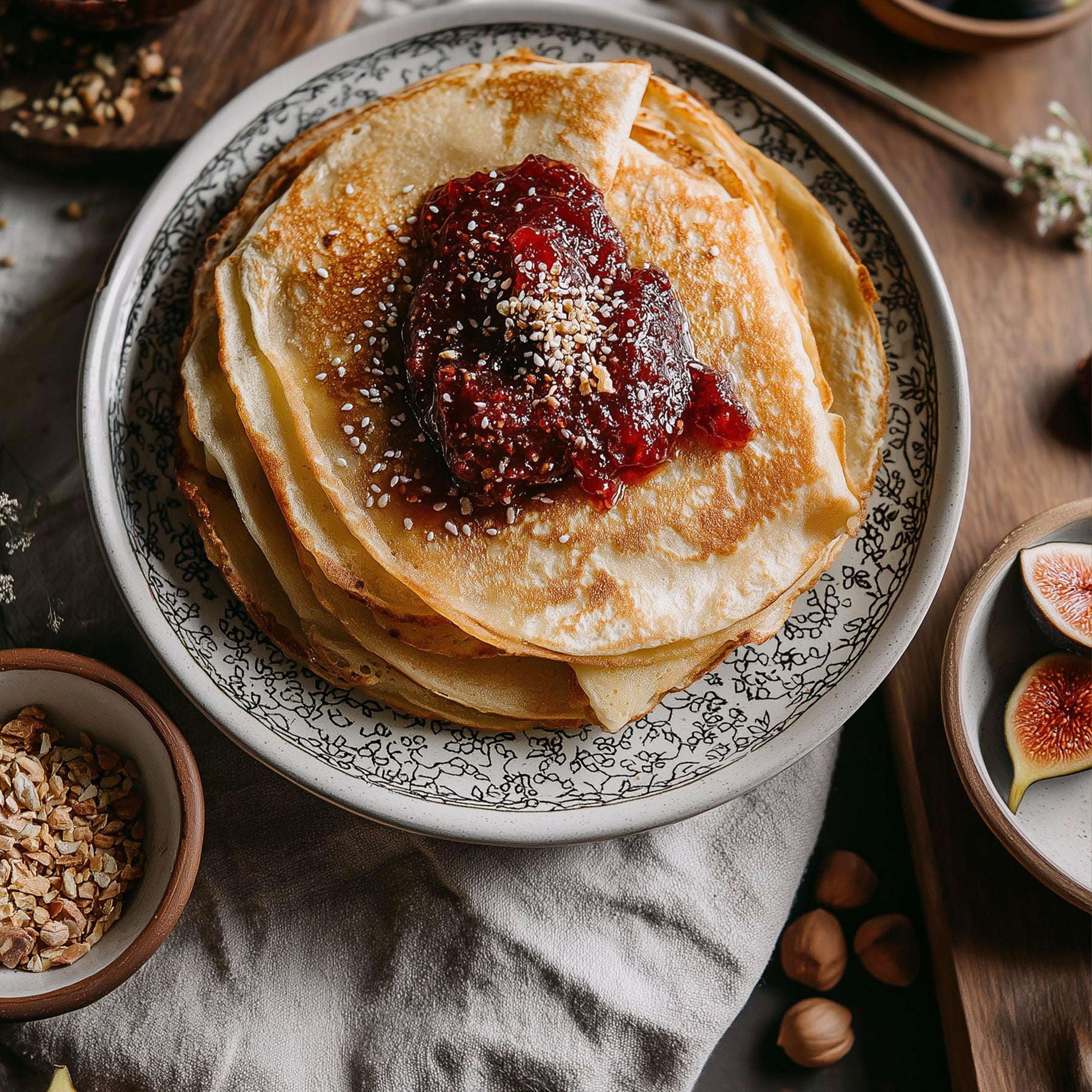 Red Figs, Mastic and Geranium Jam