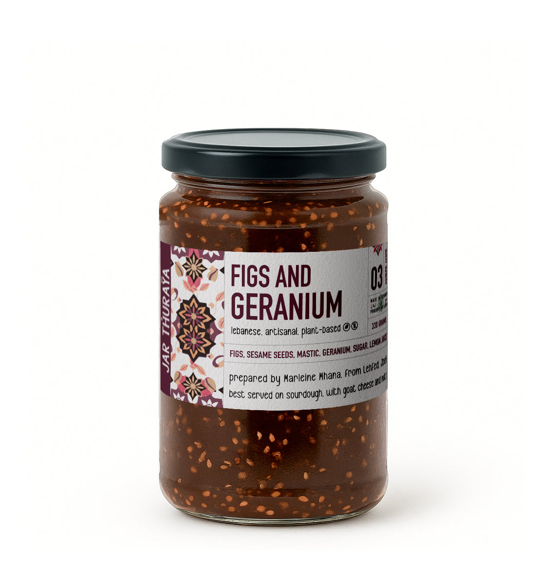 Red Fig Mastic Geranium Jam